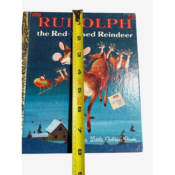 Little Golden Book Rudolph the Red-Nosed Reindeer Classic Childrens Storybook - Picture 10 of 10